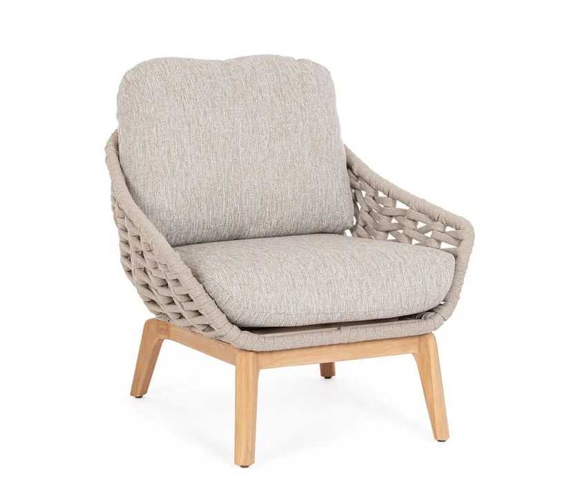 POLTRONA CON CUSCINO TAMIRES BEIGE 0660601