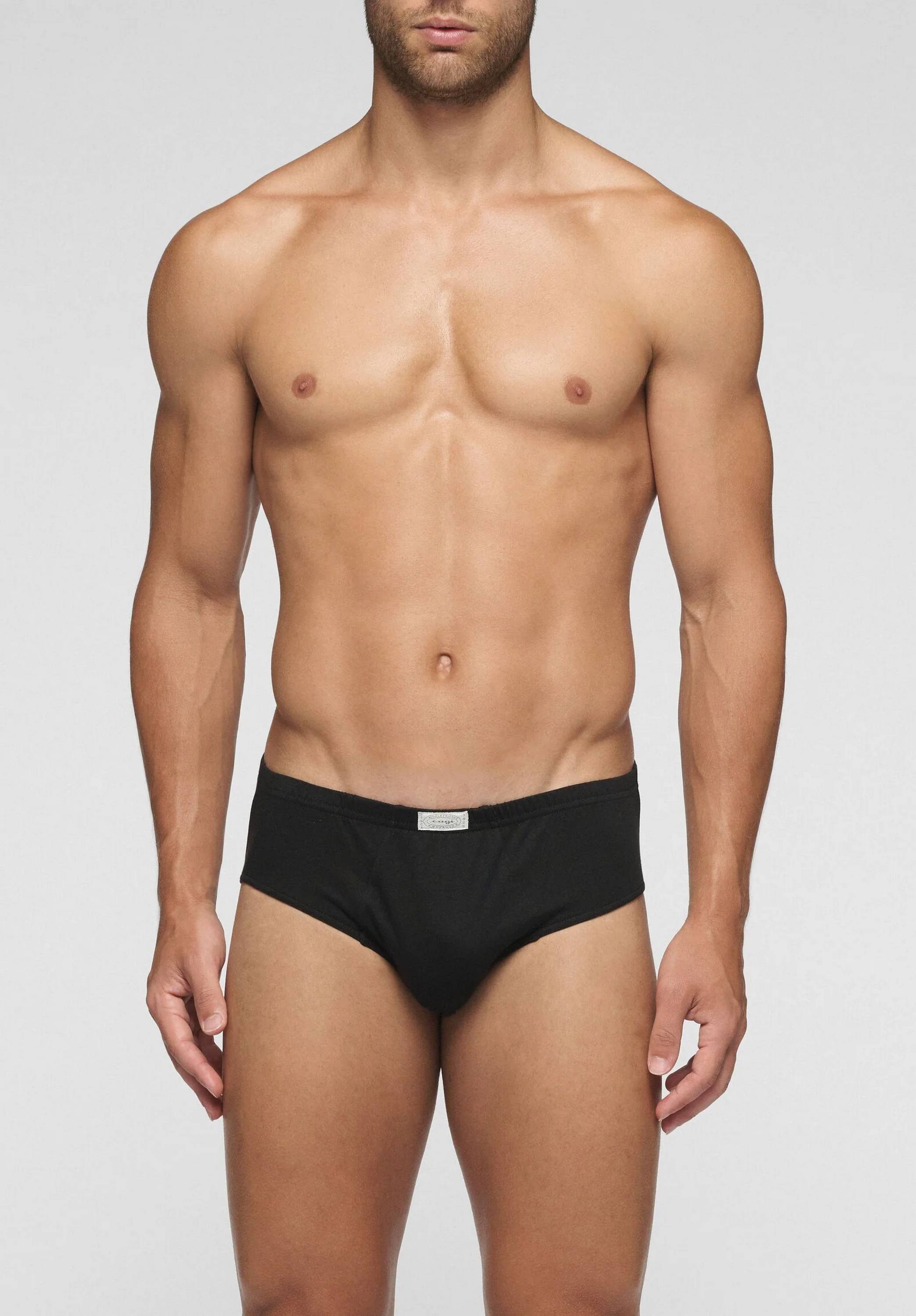 SLIP 100%COT.SPORT MIDI 1291 UOMO NERO