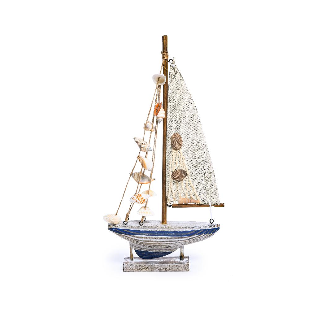 VELIERO IN LEGNO 18X4XH.36CM 13712