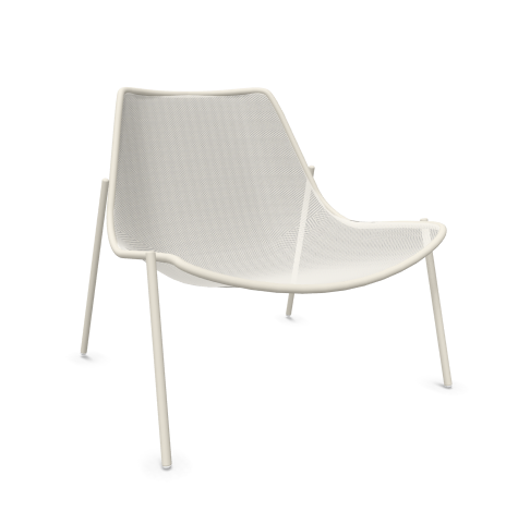 ROUND POLTRONA BASSA BIANCO RAGG.9002 469