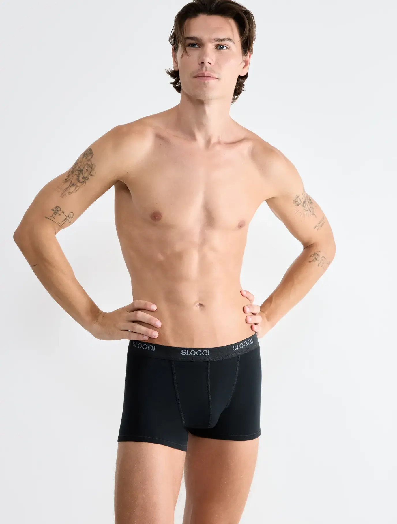 SLOGGI UOMO BASIC SHORT 10004753 NERO