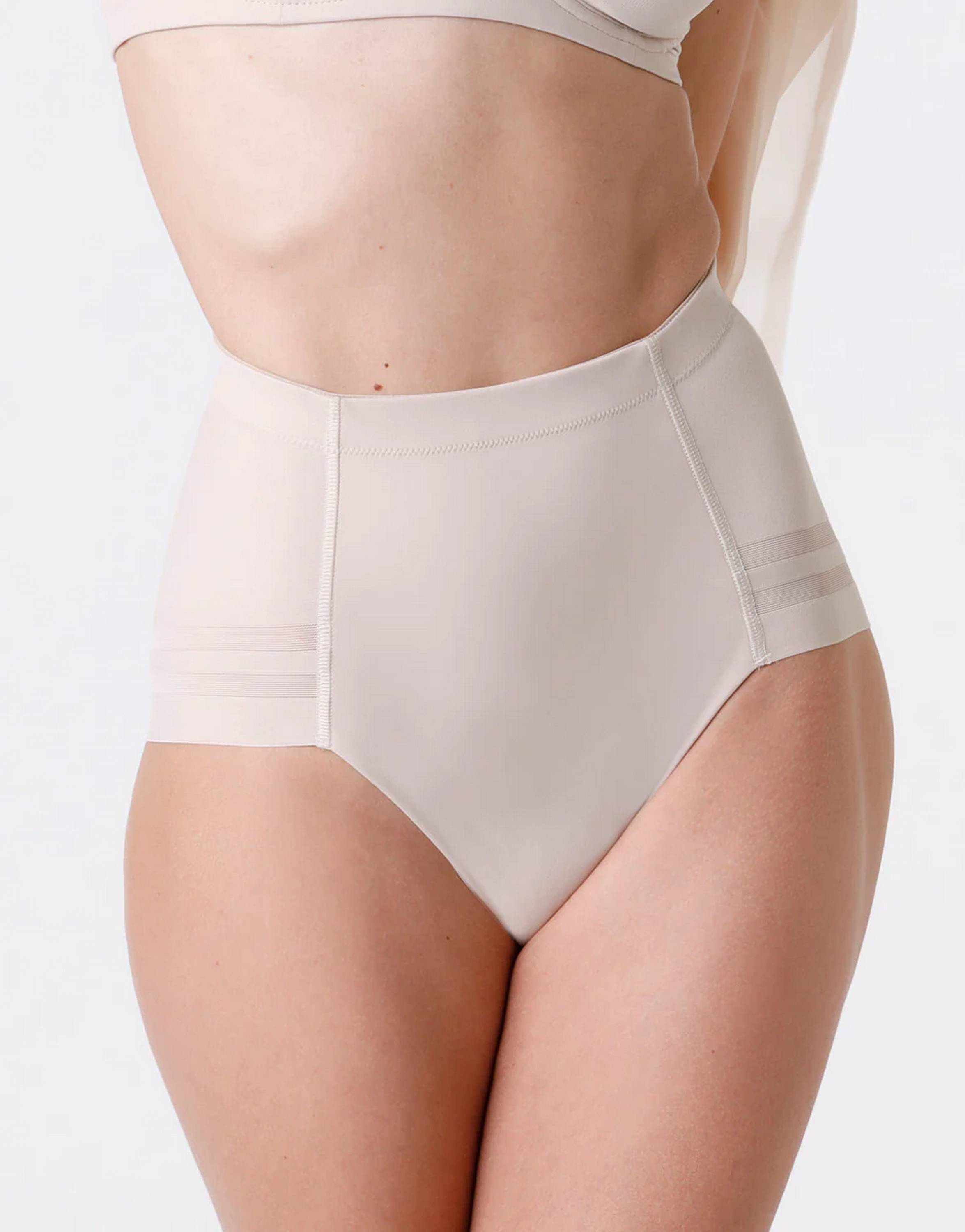 Guaina contenitiva Modern Shaping in microfibra doppiata e tulle 9L0CVP NUDO