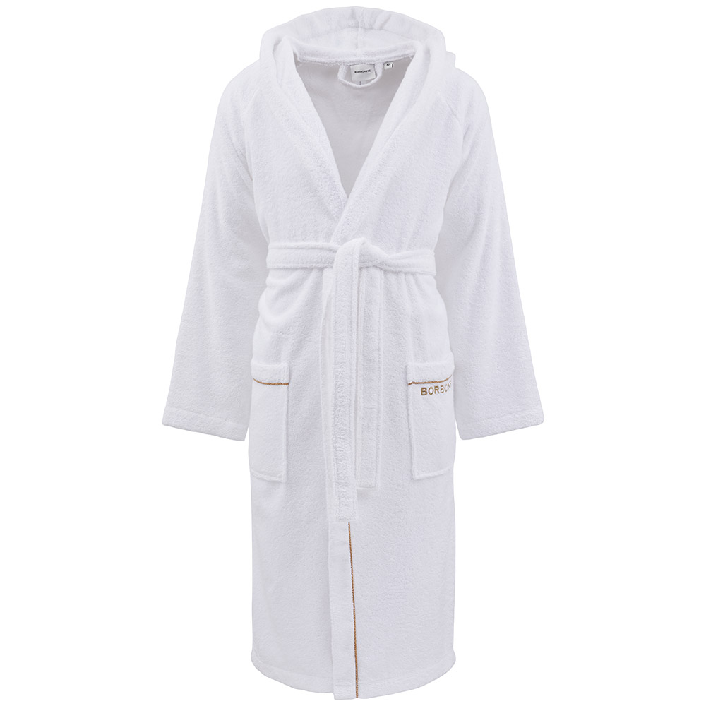 FINE OP ACCAPPATOIO IN SPUGNA UNISEX BORBONESE BIANCO