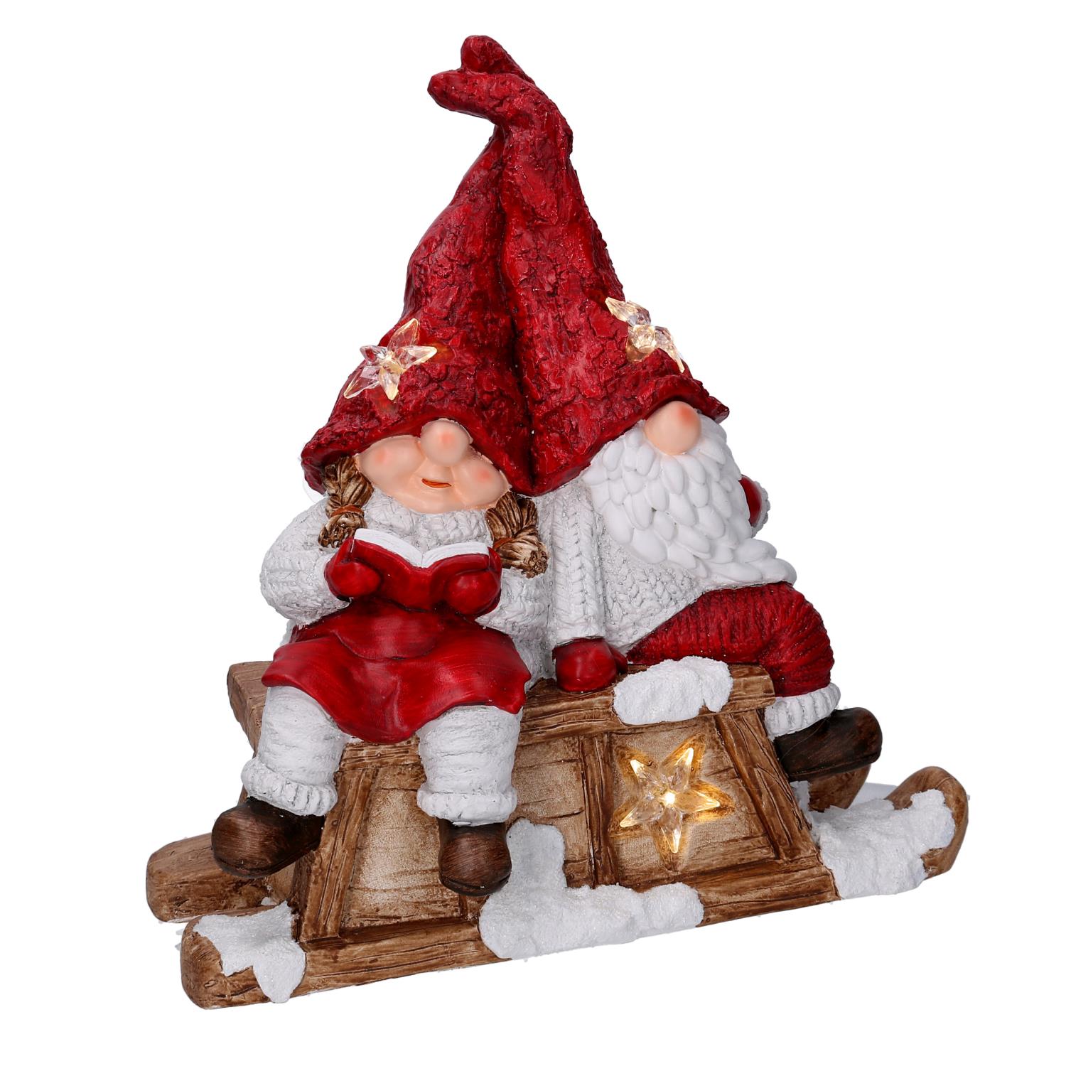 BABBO LED RESINA CON BIMBA ROSSO 616846