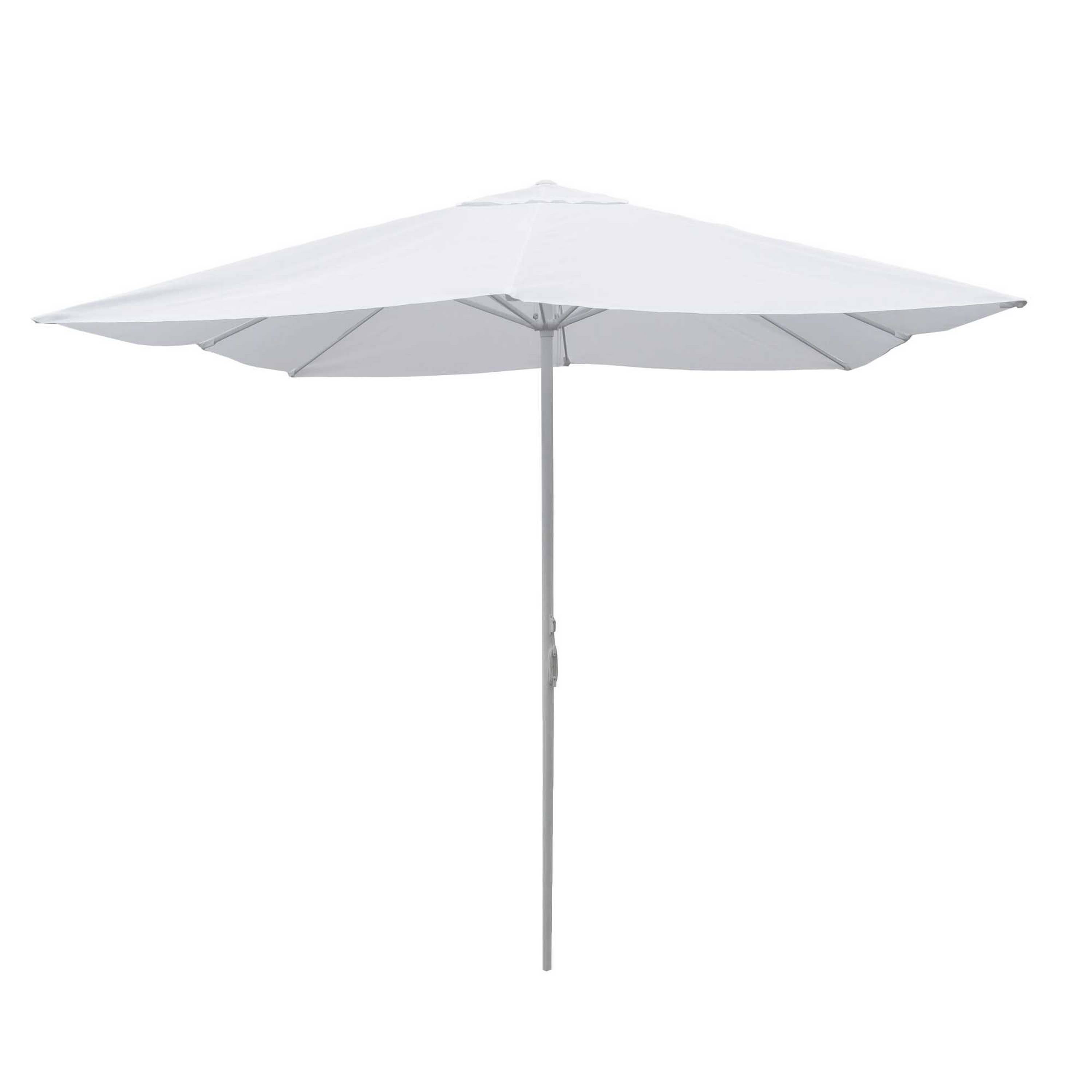 OMBRELLONE ALLUMINIO UTAH BIANCO PALO CENTRALE 3X3H2,80M(NO BASE)