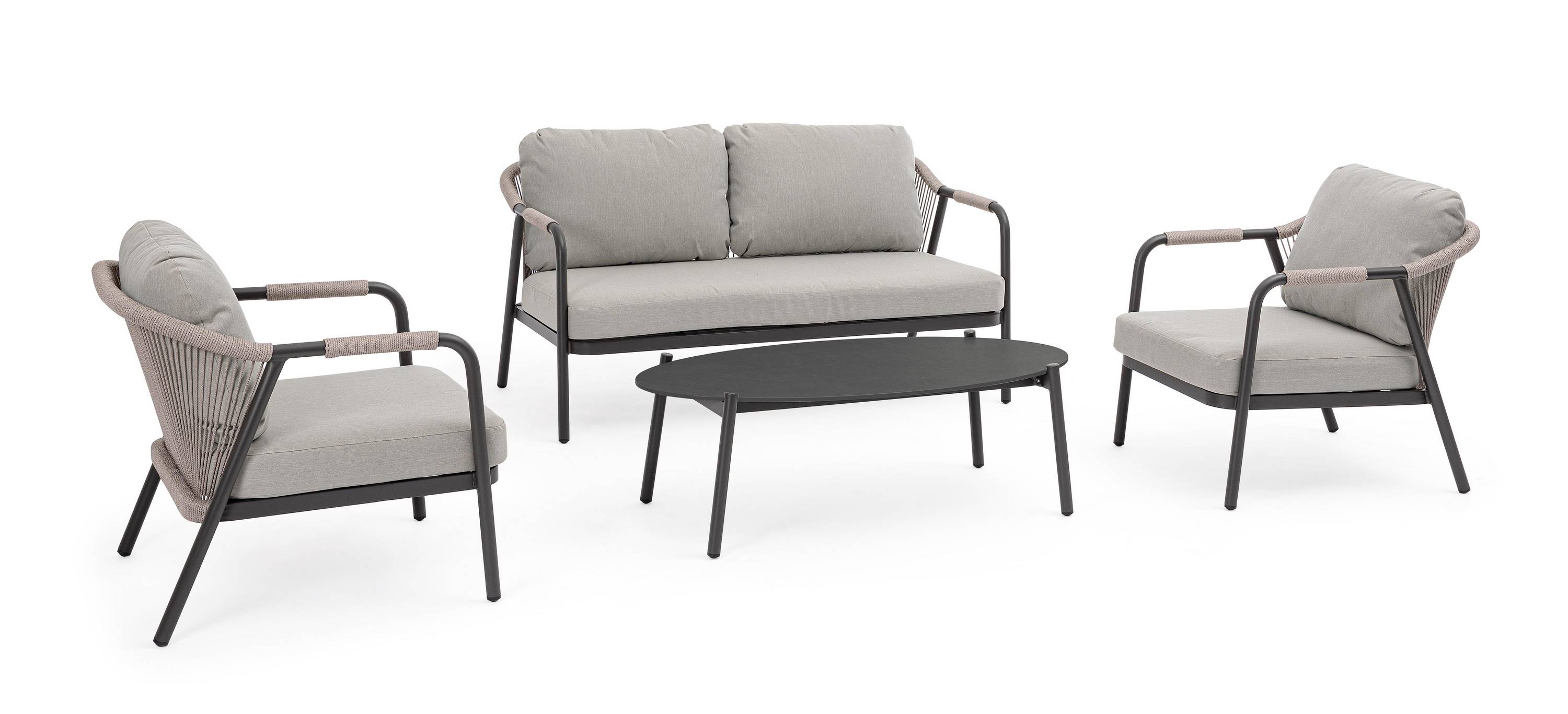 SET4 SALOTTO C-C MIRAVET ANTR JA60/KHAKI 0666133