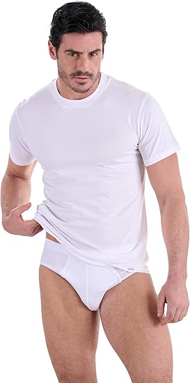 MAGLIA MEZZA MANICA GIROCOLLO IN COTONE NAVIGARE 513 BIANCO