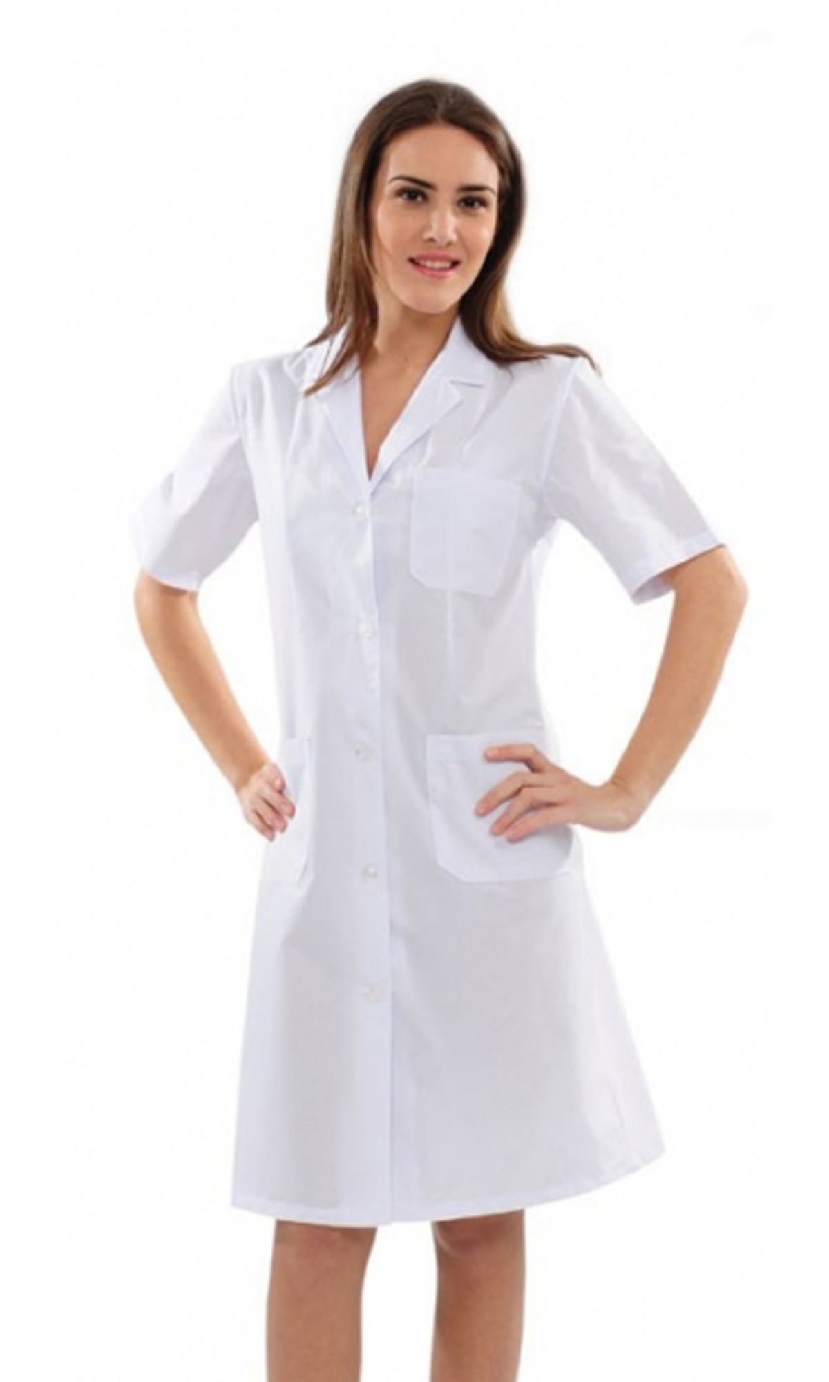 CAMICE MEZZA MANICA DONNA C0036 BIANCO