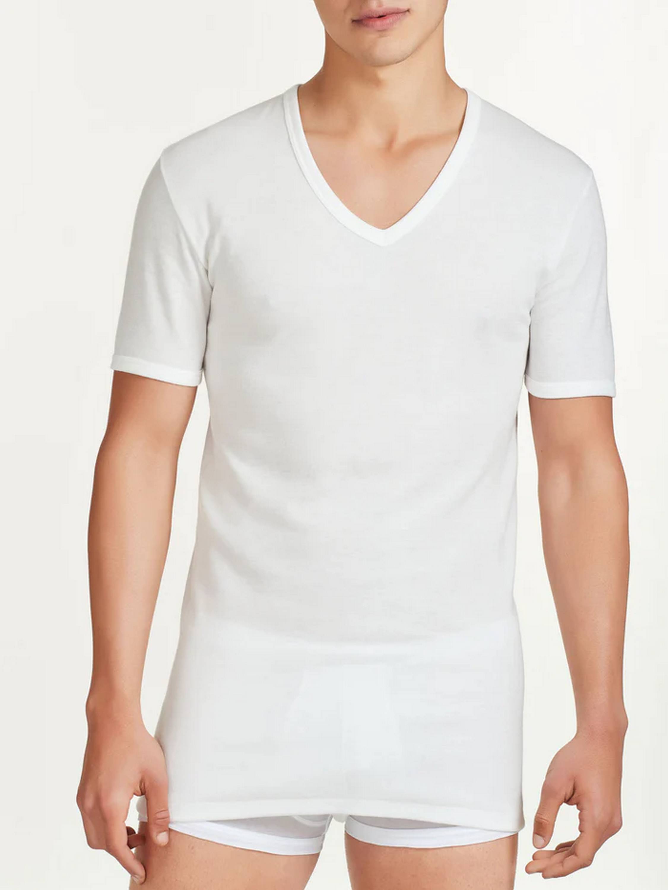 MAGLIA SINTONIA MEZZA MANICA SCOLLO A V RAGNO 065458 BIANCO LANA