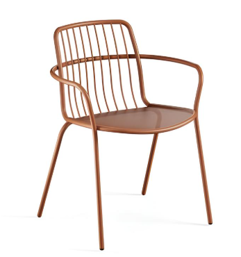 ALISEA POLTRONA ROSSO ACERO