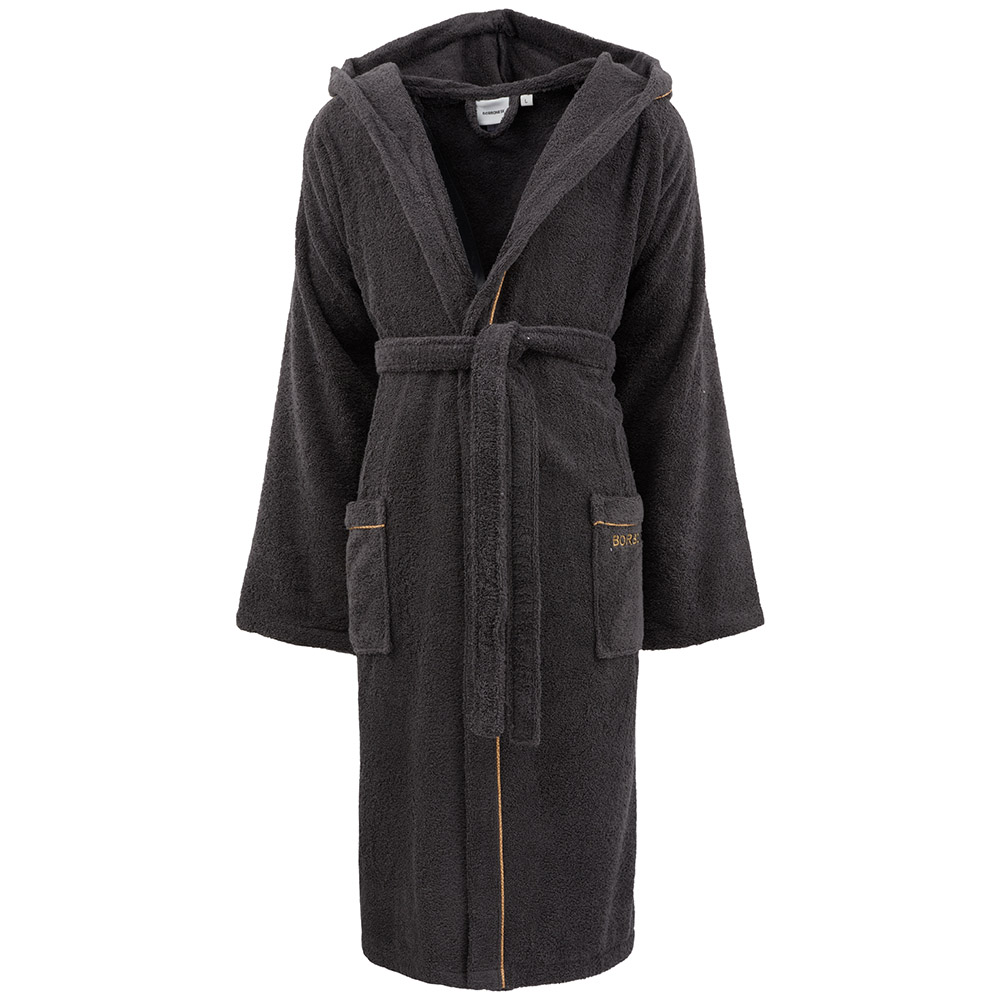 FINE OP ACCAPPATOIO IN SPUGNA UNISEX BORBONESE GRIGIO FERRO