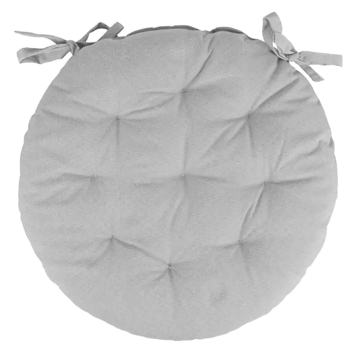 CUSCINO SEDIA TONDO 40 CM IDROREPELLENTE ESTÉ GALILEO GRIGIO