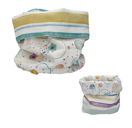 CESTINO TONDO RIGHE/BOLLE PICCOLE 10382