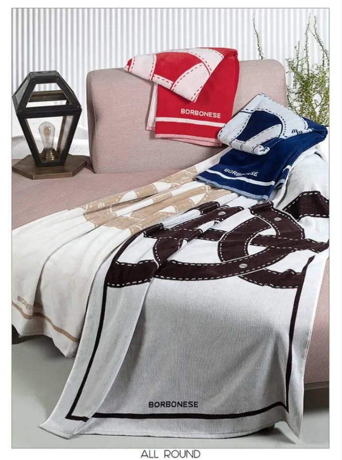 TELO MARE ALL ROUND 90X160 BORBONESE MARRONE