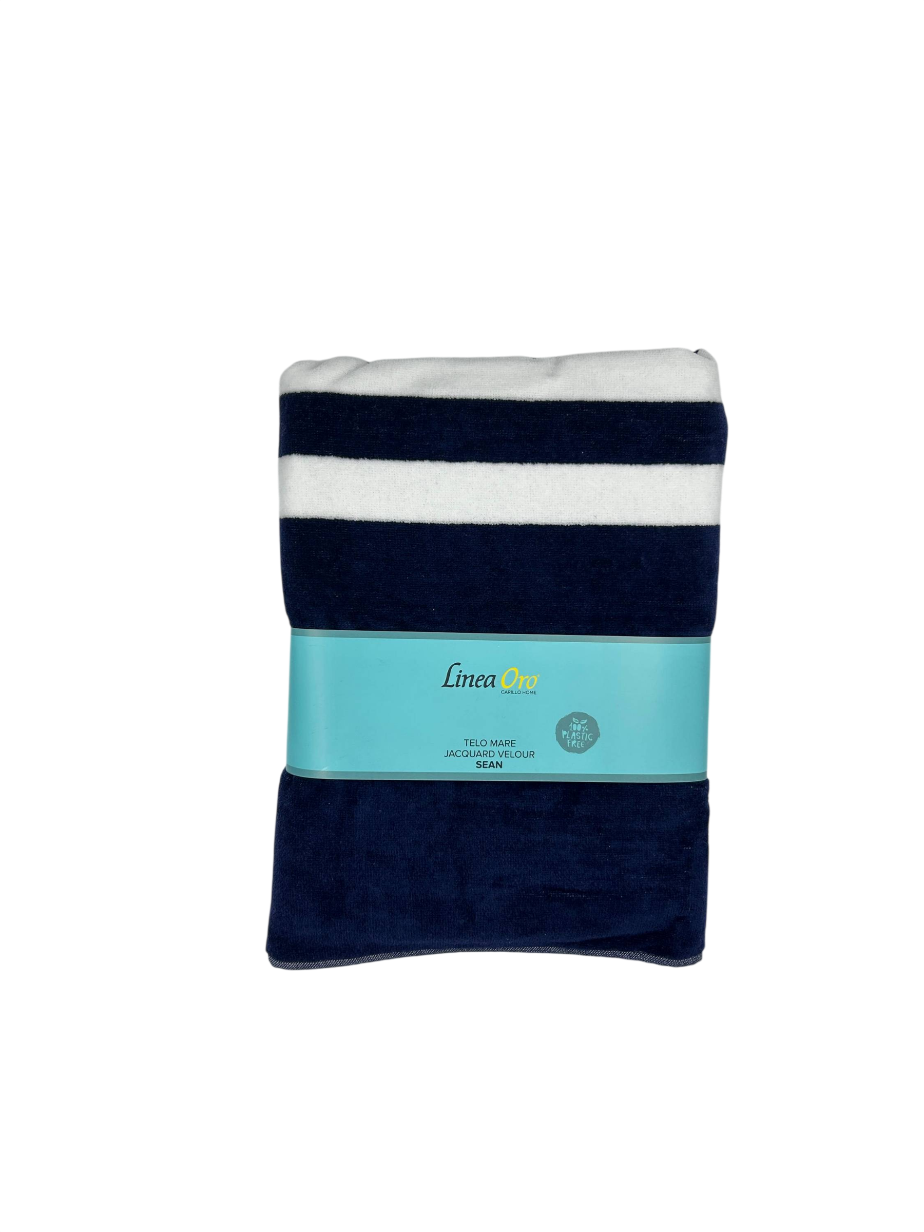 SEAN TELO MARE VELOUR CM 86X160 BF0245 BLU NAVY